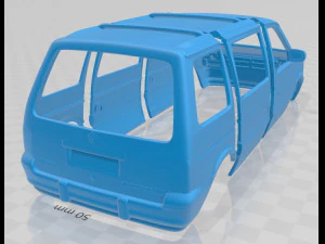dodge caravan 1990 printable body van 3D Print Model