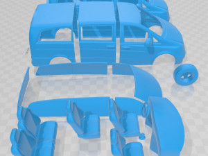 mercedes benz viano long 2011 printable van Modelo de impresión 3D