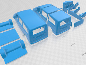 mercedes benz viano long 2011 printable van Modelo de impresión 3D