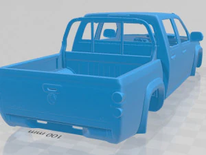 holden colorado crewcab lx 2008 printable body car 3D Print Model