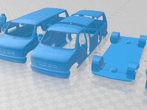 e series passenger van 1998 printable 3D Print Model