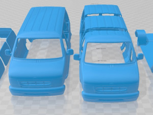 e series passenger van 1998 printable 3D printmodel