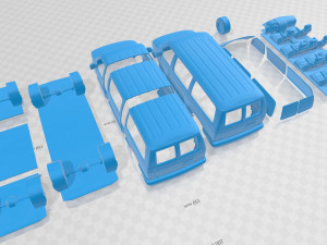 e series passenger van 1998 printable 3D printmodel