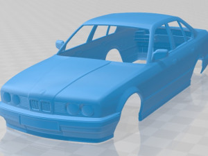 5 series sedan e34 1993 printable body car 3D Print Model