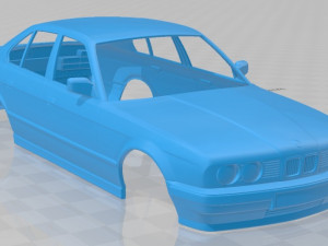 5 series sedan e34 1993 printable body car 3D Print Model