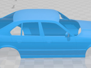 5 series sedan e34 1993 printable body car 3D Print Model