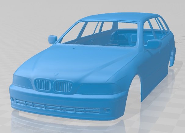 5 series touring 1999 printable body car Modelo de Impressão 3D .c4d .max .obj .3ds .fbx .stl .blend 