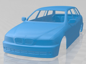 5 series touring 1999 printable body car 3D Print Model