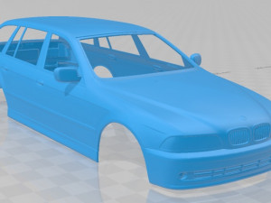 5 series touring 1999 printable body car Modelo de Impressão 3D