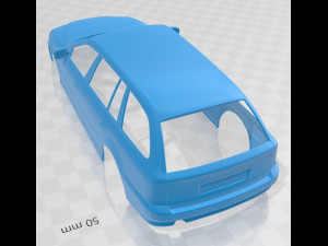 5 series touring 1999 printable body car Modelo de Impressão 3D