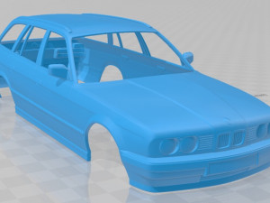 5 series touring 1993 printable body car 3D 프린트 모델