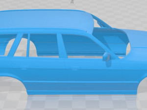 5 series touring 1993 printable body car 3D 프린트 모델