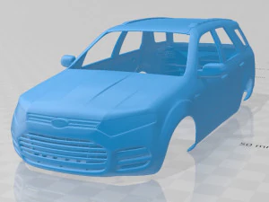 टेरिटरी 2012 प्रिंट करने योग्य बॉडी कार 3D प्रिंट मॉडल