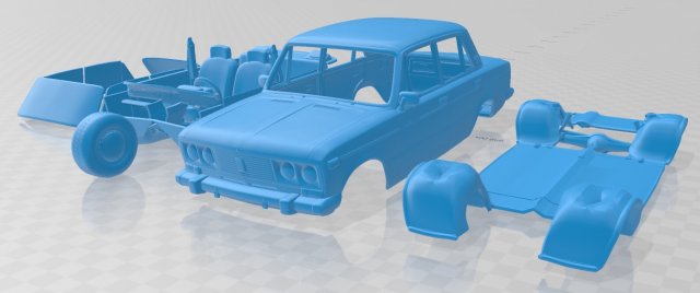 vaz lada 2106 1976 printable car 3D Druckmodell .c4d .max .obj .3ds .fbx .stl .blend 
