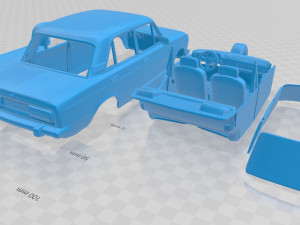 vaz lada 2106 1976 printable car 3D Druckmodell