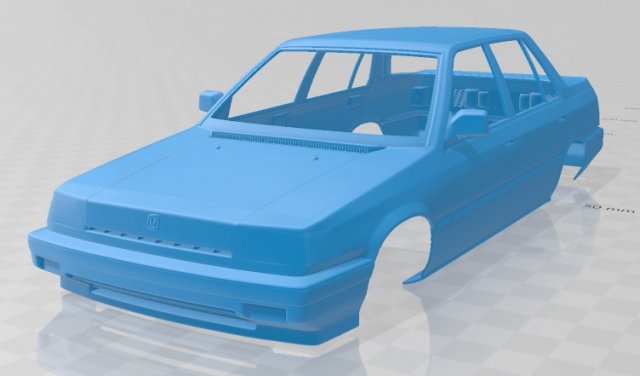 honda civic sedan 1983 printable body car 3D प्रिंट मॉडल .c4d .max .obj .3ds .fbx .stl .blend 