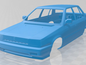 honda civic sedan 1983 printable body car 3D Print Model