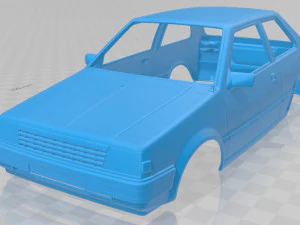 日産 マイクラ 1982 印刷可能なボディ車 3Dプリントモデル