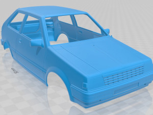 nissan micra 1982 printable body car Modello di stampa 3D