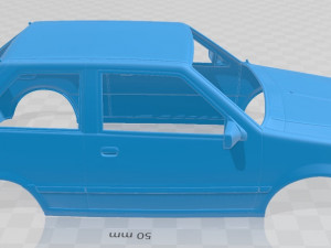nissan micra 1982 printable body car Modello di stampa 3D