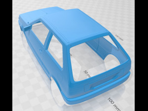 nissan micra 1982 printable body car Modello di stampa 3D