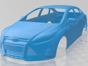 focus sedan 2011 printable body car 3D प्रिंट मॉडल