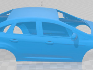 focus sedan 2011 printable body car Modello di stampa 3D