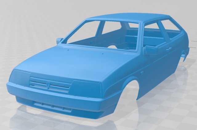 vaz lada 2108 1984 printable body car 3D प्रिंट मॉडल .c4d .max .obj .3ds .fbx .stl .blend 