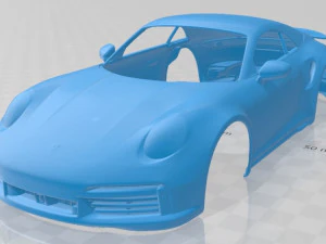 porsche 911 turbo s cabrio 2021 carroceria imprim&iacute;vel Modelo de Impressão 3D