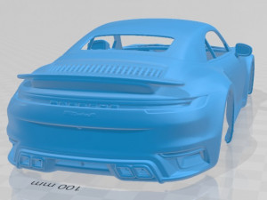 porsche 911 turbo s cabrio 2021 printable body car 3D Принт Модель