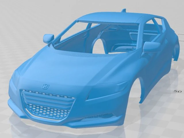 honda cr-z 2011 printable body car 3D Print Model .c4d .max .obj .3ds .fbx .stl .blend