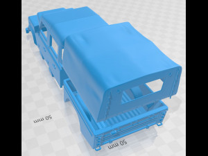 land rover defender 130 high capacity double cab pickup 2011 printable body car 3D-Druckmodell