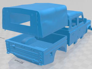 land rover defender 130 high capacity double cab pickup 2011 printable body car 3D-Druckmodell