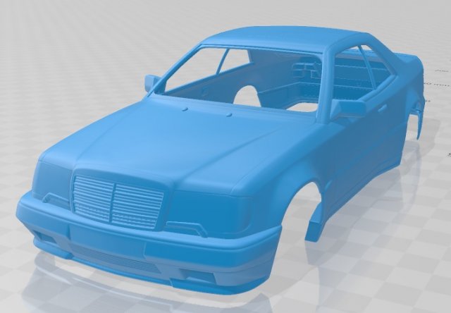 mercedes benz e class amg widebody coupe 1988 printable body car 3D Druckmodell .c4d .max .obj .3ds .fbx .stl .blend