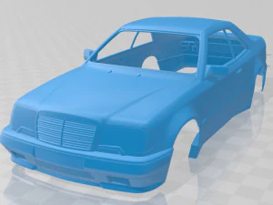 mercedes benz e class amg widebody coupe 1988 printable body car 3D Print Model