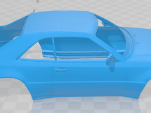 mercedes benz e class amg widebody coupe 1988 printable body car 3D Druckmodell
