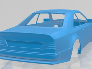 mercedes benz e class amg widebody coupe 1988 printable body car 3D Druckmodell