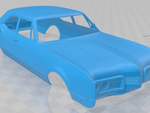 oldsmobile 88 delmont sedan 1967 printable body car Model do druku 3D