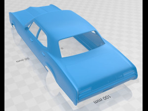 oldsmobile 88 delmont sedan 1967 printable body car Model do druku 3D