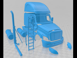 freightliner cascadia 2011 printable truck Modèles 3D en vedette