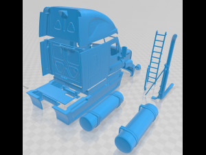 freightliner cascadia 2011 printable truck Modèles 3D en vedette