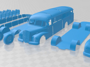 lancia 3ro p bus 1947 printable 3D-printmodel