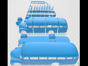 lancia 3ro p bus 1947 printable 3D Baskı Modeli