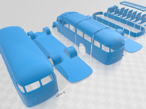 lancia 3ro p bus 1947 printable 3D Baskı Modeli