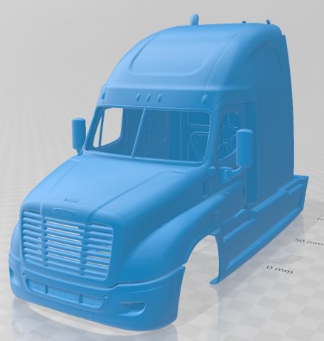 freightliner cascadia 2011 printable body car 3D-Druckmodell .c4d .max .obj .3ds .fbx .stl .blend 