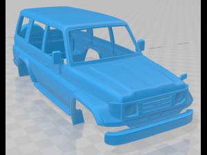 toyota land cruiser j70 5 doors 1990 printable body car 3Dプリントモデル