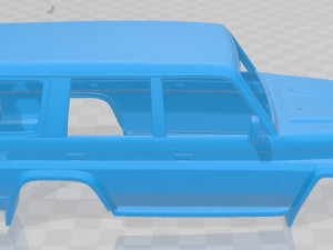toyota land cruiser j70 5 doors 1990 printable body car 3Dプリントモデル