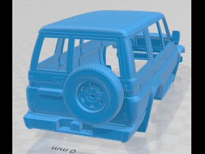 toyota land cruiser j70 5 doors 1990 printable body car 3Dプリントモデル