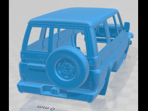 toyota land cruiser j70 5 doors 1990 printable body car 3D Print Model