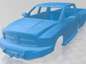 dodge ram 2010 print body mobil Model Cetak 3D